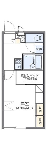 レオパレスアルティミエの間取り画像