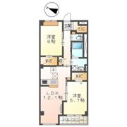 East WisteriaⅠ（イースト ウィステリアワン）の間取り画像