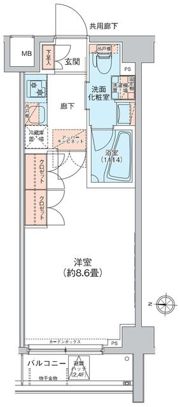MFPRコート菊川の間取り画像