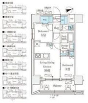 リビオメゾン御茶ノ水EASTの間取り画像