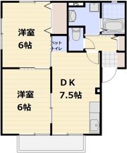 サンシティー本宿Ⅱ Cの間取り画像