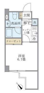 KDXレジデンス門前仲町の間取り画像