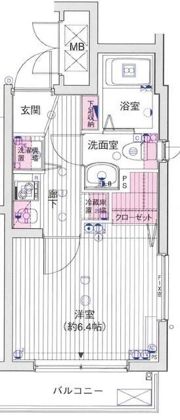 ユナイテッドグロー高田馬場の間取り画像