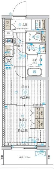 GENOVIA世田谷桜の間取り画像