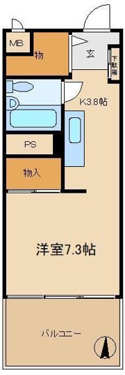 新大橋永谷マンションの間取り画像