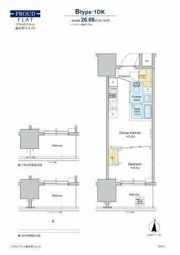 プラウドフラット錦糸町ウエストの間取り画像