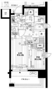 クレヴィア日本橋水天宮前HAMACHO RESIDENCEの間取り画像