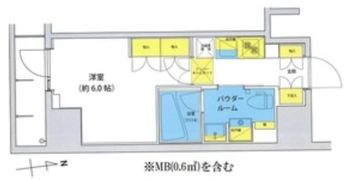 アジールコート北品川の間取り画像