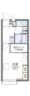レオパレスオータムⅢの間取り画像