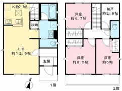 中馬込3丁目戸建の間取り画像