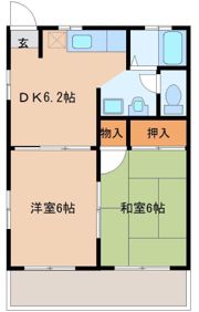 コマンスマンⅠの間取り画像