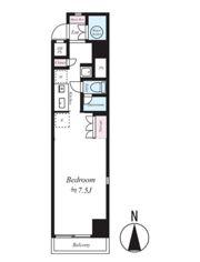 ライオンズマンション八丁堀の間取り画像