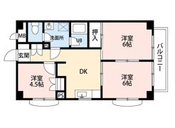 ロワイヤル東井堀12の間取り画像