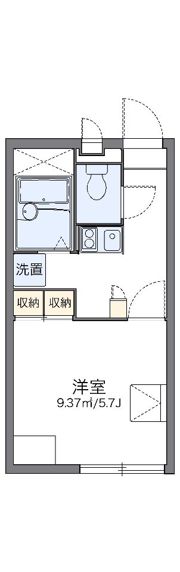 レオパレスリバストンの間取り画像
