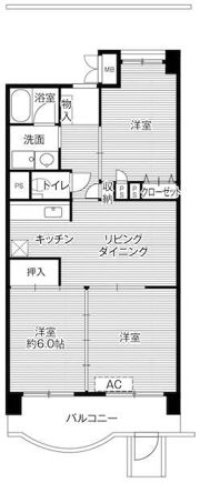 ビレッジハウス東松山タワー1号棟の間取り画像