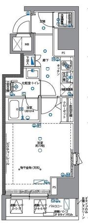 パティーナ月島の間取り画像