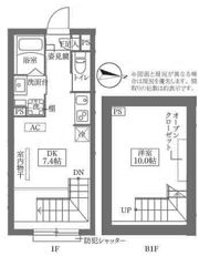 COCOCUBE鵜の木の間取り画像