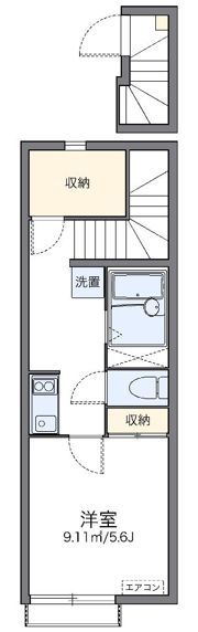 レオネクストwestroadの間取り画像