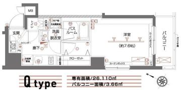 ZOOM都立大学の間取り画像