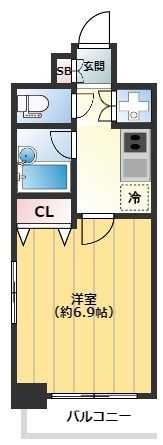 パレステュディオ新宿都庁前の間取り画像