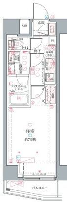クレヴィスタ中野の間取り画像