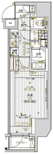 ヴァレッシア上野NorthCityの間取り画像