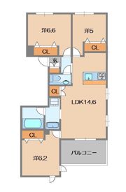ヴィラ ルミエールⅡの間取り画像