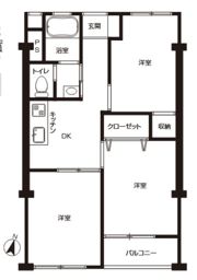 麻布コーポラスの間取り画像
