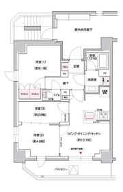 ジェイグランコート上野入谷の間取り画像