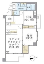 リエール若松町の間取り画像
