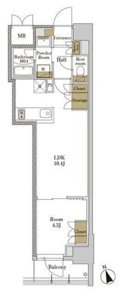 RJRプレシア大森北の間取り画像