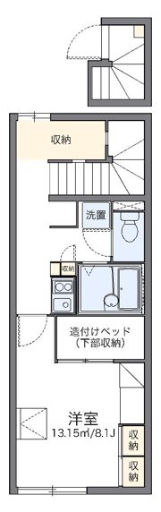レオパレスチェリー ブロッサムの間取り画像