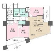 ザ・パークハウス西新宿タワー60の間取り画像
