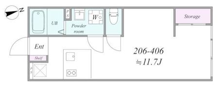 the trias296の間取り画像