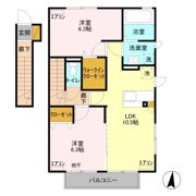 D-roomあずま町 Bの間取り画像