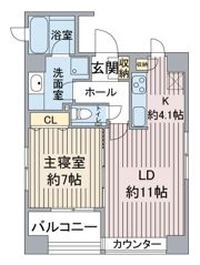 アトラス四谷レジデンスの間取り画像