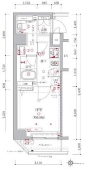 アルテシモアベニの間取り画像