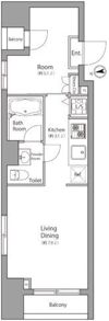 ラ・グラースダイヤモンドマンション秋葉原の間取り画像