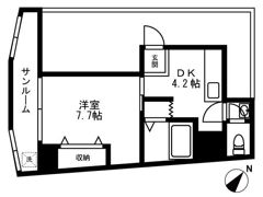 プラーズ新川通の間取り画像