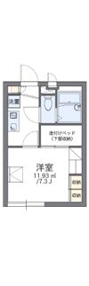レオパレスフィンエアーの間取り画像