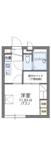 レオパレスフィンエアーの間取り画像