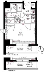 フェルクルール上野根岸の間取り画像