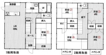 加須市礼羽戸建の間取り画像