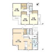 4267川越市豊田町9期8棟6号棟の間取り画像