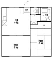 エメラルド紺屋ABの間取り画像