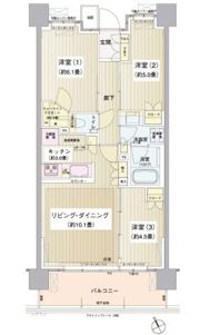 パークホームズ清澄白河の間取り画像