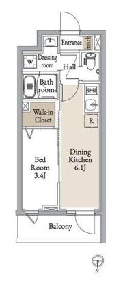 グランカーサ住吉Ⅲの間取り画像