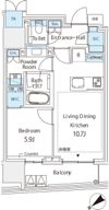 ミレアコート銀座プレミアの間取り画像