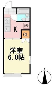 ハイツウエムラの間取り画像