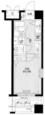 メインステージ赤坂Ⅱの間取り画像